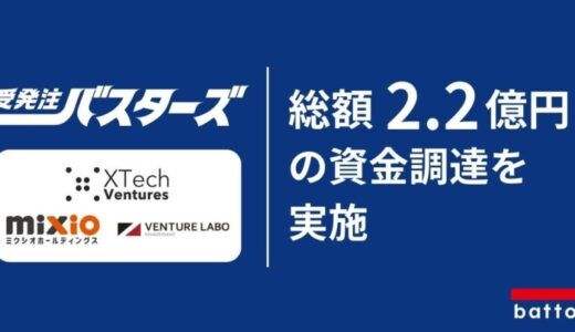 「製造業、卸、商社をベタ打ちハラスメントから解放する！」受発注バスターズ、プレシリーズAラウンドで総額2.2億円の資金調達を実施