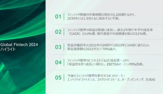 世界のフィンテック企業の収益は過去2年間で14％と堅調なペースで増加～BCG、QED インベスターズ共同調査