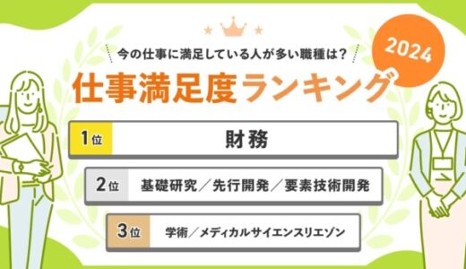 転職サービス「doda」が「仕事満足度ランキング2024」を発表 仕事満足度総合の平均点は60.3点（前回比＋0.5ポイント）