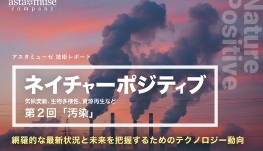 「ネイチャーポジティブ（気候変動、生物多様性、資源再生など）」の網羅的な最新状況と未来を把握するためのテクノロジー動向：第2回 汚染/汚染除去