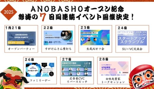 ANOBAKAが手がけるコミュニティハブ“ANOBASHO”が2025年1月にオープン