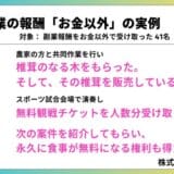 【第2弾調査】副業報酬の実態を深掘り！実際に「お金以外」で得た報酬「食事永久無料の権利」などユニークな事例を公開！