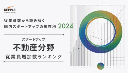 ケップル、不動産分野のスタートアップ従業員増加数ランキングを発表