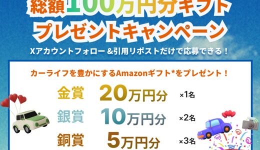 「Park Direct（パークダイレクト）」を運営するニーリー、掲載100万台突破を記念して総額100万円分ギフトをプレゼントのXキャンペーン開催決定！