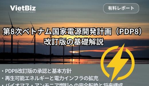 ベトナム市場調査レポート販売｜第8次ベトナム国家電源開発計画（PDP8）改訂版の基礎解説