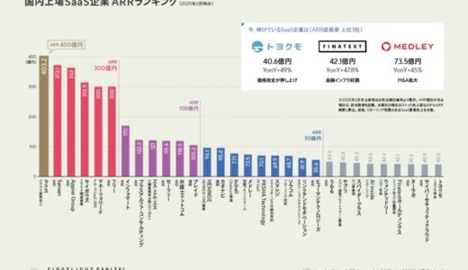 ファーストライトキャピタル、「SaaS Annual Report 2024 – 2025」を公開！ARRトップ400億円、上場維持基準の変更も——変化の只中にあるSaaS市場を多面的に分析