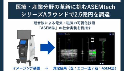 ASEMtech、シリーズAラウンドで2.5億円を調達