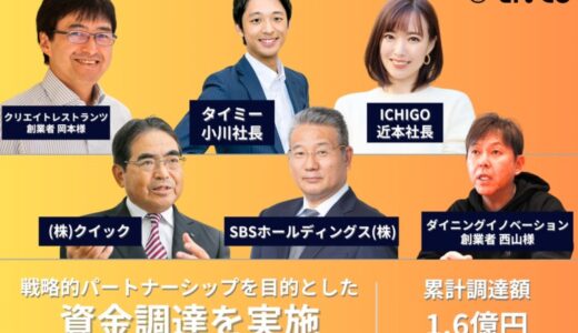 外国人特化型HRプラットフォームの(株)LivCo、戦略的パートナーシップを目的とした資金調達を実施。株式会社クイック・タイミーCEO小川嶺氏・牛角創業者西山知義氏らが参画。