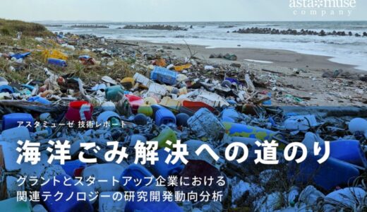 海洋ごみ解決への道のり：グラントとスタートアップ企業における関連テクノロジーの研究開発動向分析