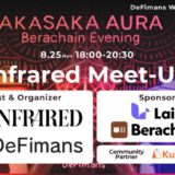 Infrared、日本初の公式ミートアップ「AKASAKA AURA Berachain Evening」を開催