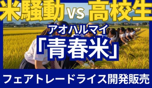 高校生が「フェアトレードライス」で令和の米騒動に挑む！