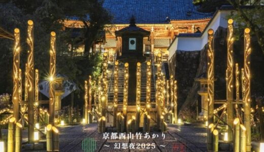 「京都西山竹あかり〜幻想夜2025〜」の開催